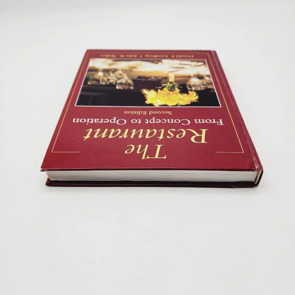 The Restaurant From Concept to Operation Textbook Lundberg Walker Hardcover